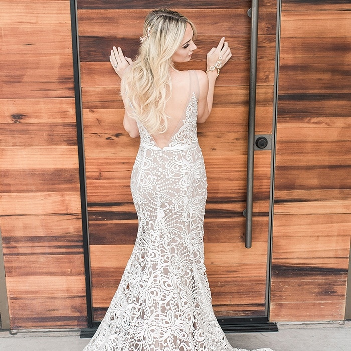 The Best Nude Lace Wedding Dress Inspiration - Hey Wedding 