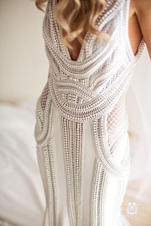 The Best Nude Lace Wedding Dress Inspiration | Hey Wedding 