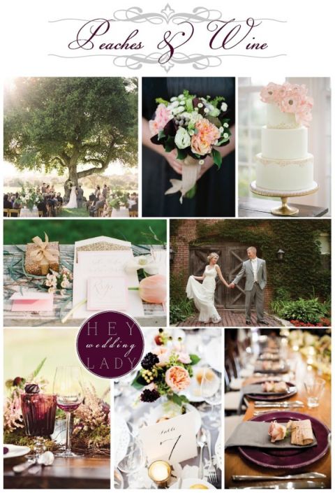 Peaches and Wine Wedding Inspiration Request