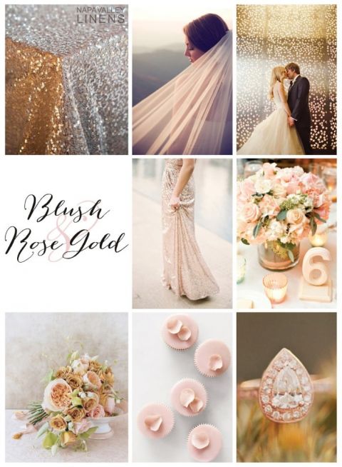 A Blush and Rose Gold Inspiration Board
