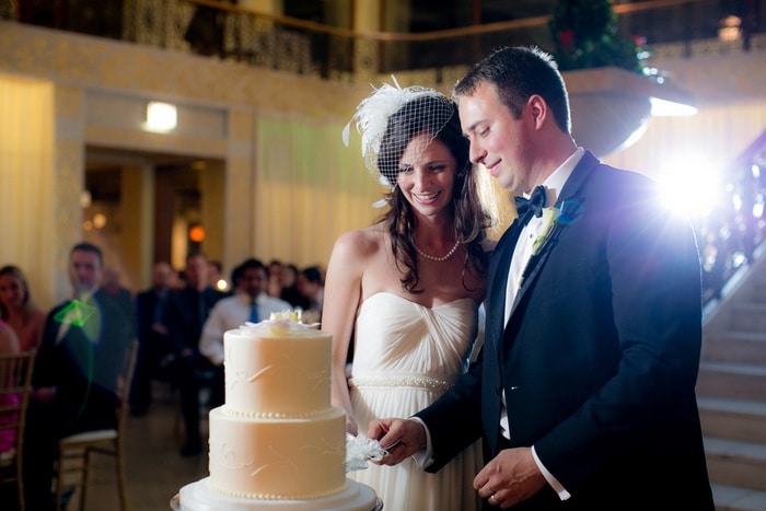 Elegant Chicago Black-Tie Wedding in Cream and Gold by Rebecca Marie ...