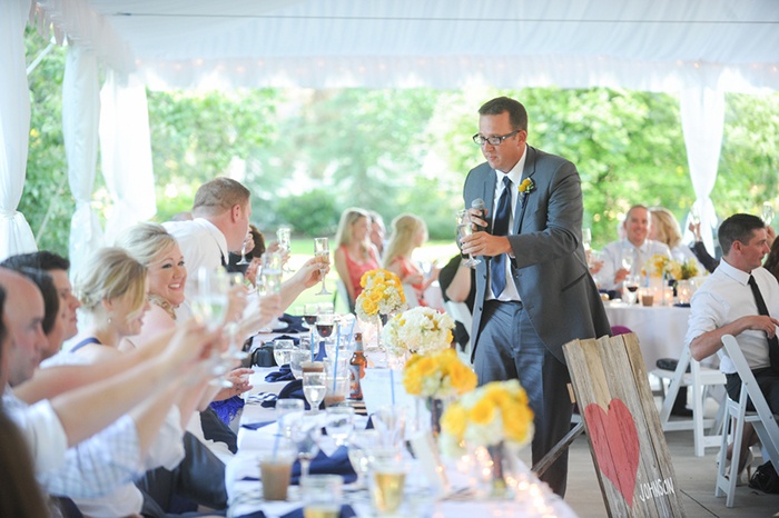 Sunny Seattle Wedding in Yellow and French Blue - Hey Wedding Lady