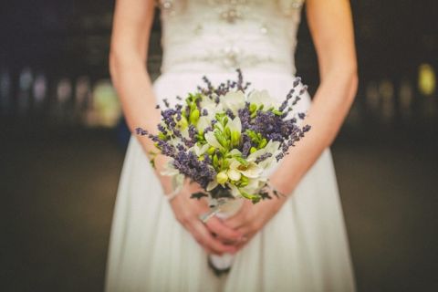 Fresh Green and Lavender Bouquet | Love Out Loud Studios | Gorgeous Rustic Bohemian Wedding in Vancouver