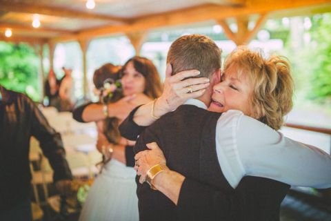 Tearful Moment after the Ceremony | Love Out Loud Studios | Gorgeous Rustic Bohemian Wedding in Vancouver