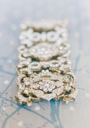 Crystal Bracelet | Frozen Wedding Inspiration in Frost Blue, White, and Winter Rose