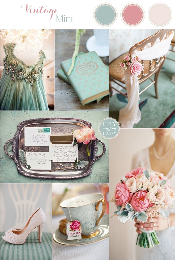 Vintage Mint Wedding 10