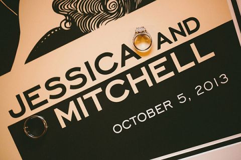 Graphic, Modern Wedding Black and White Invitation | Robert J Hill Photography | See More: https://heyweddinglady.com/simple-and-elegant-grand-bohemian-hotel-wedding-from-robert-j-hill-photography/