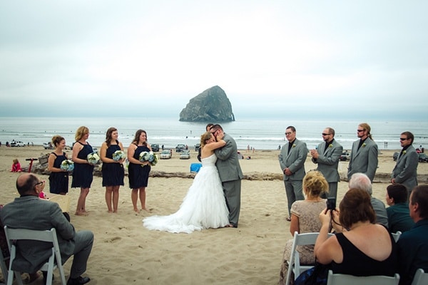 Foggy Oregon Coast Beach Wedding Sikora Photography