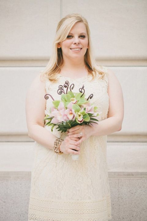 Pink and Green Fiddlehead Fern Bridal Bouquet | Robert J Hill Photography | See More: https://heyweddinglady.com/simple-and-elegant-grand-bohemian-hotel-wedding-from-robert-j-hill-photography/