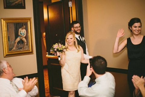 Sweet, Simple Wedding Reception at the Grand Bohemian Hotel | Robert J Hill Photography | See More: https://heyweddinglady.com/simple-and-elegant-grand-bohemian-hotel-wedding-from-robert-j-hill-photography/