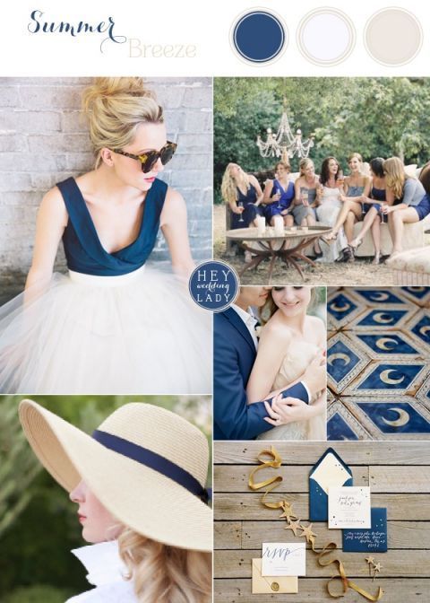 Summer Breeze - Casual Chic Wedding Inspiration in Navy, Taupe, and White