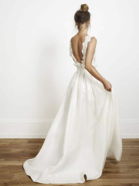 architectural wedding dress