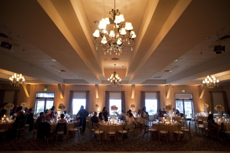Romantic Blush and Gold Ballroom Reception | Tikko Weddings |See More: https://heyweddinglady.com/classic-and-glamorous-blush-and-gold-socal-wedding-from-tikko-weddings/