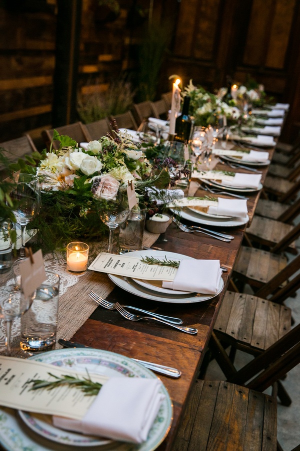 Reclaimed Barnwood Farm Tables For An Intimate Family Style Rustic