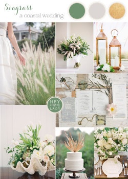 Seaglass & Seagrass - Coastal Wedding Inspiration - Hey Wedding Lady