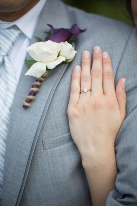A Classically Elegant Solitaire Engagement Ring | Craig Hodge Photography | See More! https://heyweddinglady.com/elegant-simplicity-in-royal-purple-from-craig-hodge-photography/
