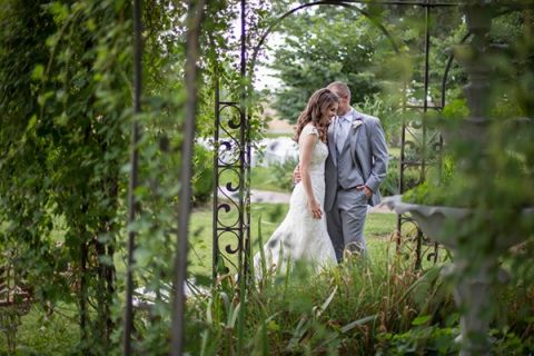 A Romantic Garden Gazebo for Summer Wedding Portraits | Craig Hodge Photography | See More! https://heyweddinglady.com/elegant-simplicity-in-royal-purple-from-craig-hodge-photography/
