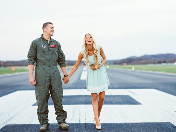 Patriotic and Romantic Air Force Engagement for Memorial Day - Hey ...