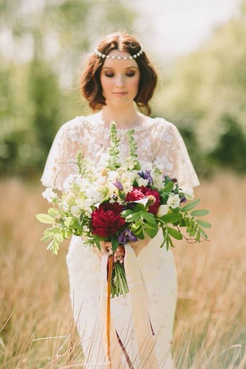 A Perfect Boho Chic Autumn Bridal Look | Paula OHara Photography | See More! https://heyweddinglady.com/bridal-styling-secrets-from-my-favorite-fashion-blogs/