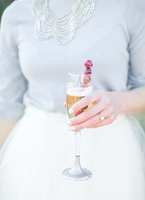 Wintery Blue and Sparkling Silver Engagement Style | Blue Barn Photography | See More! https://heyweddinglady.com/bridal-styling-secrets-from-my-favorite-fashion-blogs/