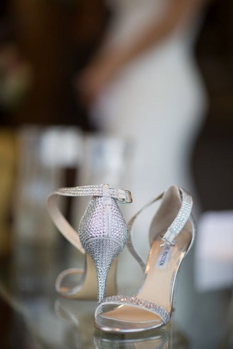 Sparkling Silver Wedding Shoes | Maru Photography | See More! https://heyweddinglady.com/bridal-styling-secrets-from-my-favorite-fashion-blogs/