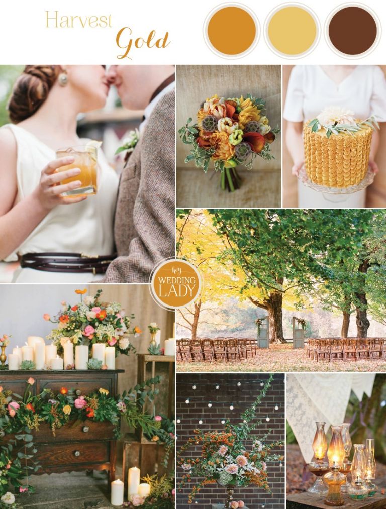 Harvest Gold Wedding Inspiration in Rich Autumn Hues | See More! https://heyweddinglady.com/harvest-gold-wedding-inspiration-in-rich-autumn-hues/