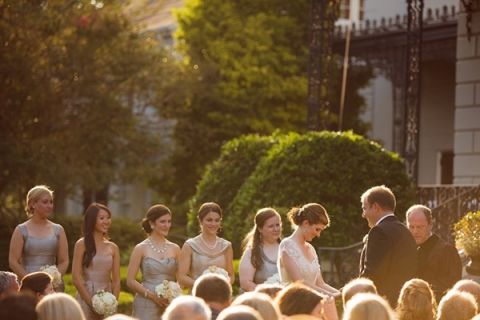 Intimate Southern Wedding Ceremony at the Historic Orleans House | Eye Wander Photography | See More! https://heyweddinglady.com/gold-and-champagne-wedding-in-new-orleans/