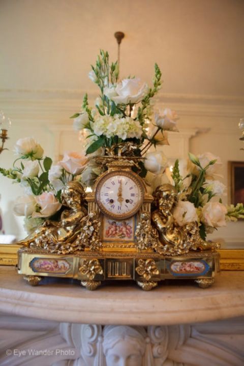 The elegant vintage surroundings of The Orleans Club were the ideal setting for a wedding - just add flowers | Eye Wander Photography | See More! https://heyweddinglady.com/gold-and-champagne-wedding-in-new-orleans/