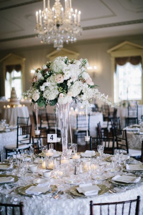 Classic Glam Wedding In Crystal, White, and Blush - Hey Wedding Lady