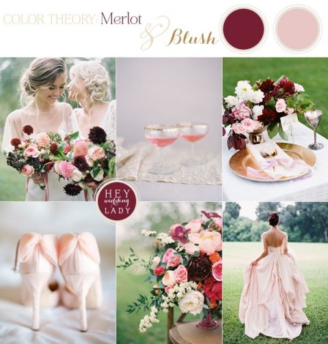 Fall 2014's Hot Color - Merlot Wedding Inspiration - Hey Wedding Lady