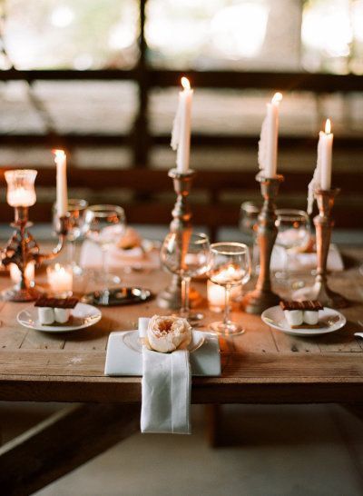 Sophisticated Autumn Wedding Inspiration in Blush and Bronze - Hey ...