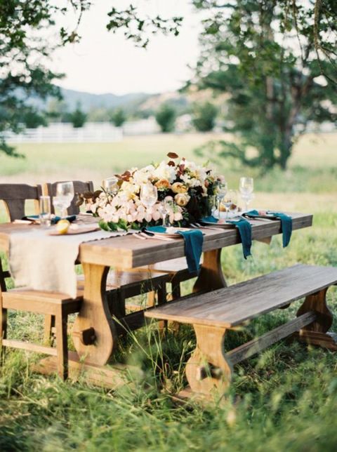 Vibrant Fall Farm Table 