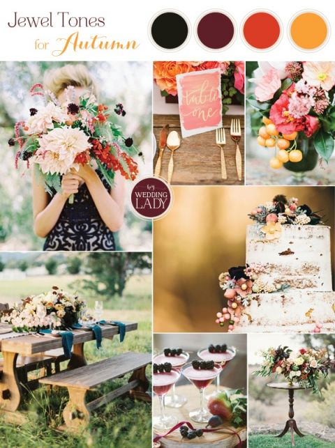 Vibrant Jewel Toned Autumn Wedding Inspiration