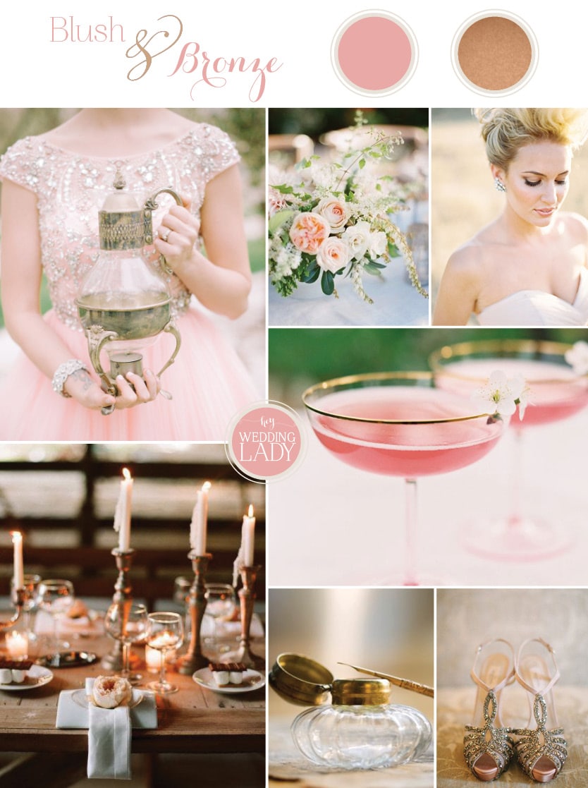 Sophisticated Autumn Wedding Inspiration in Blush and Bronze - Hey ...