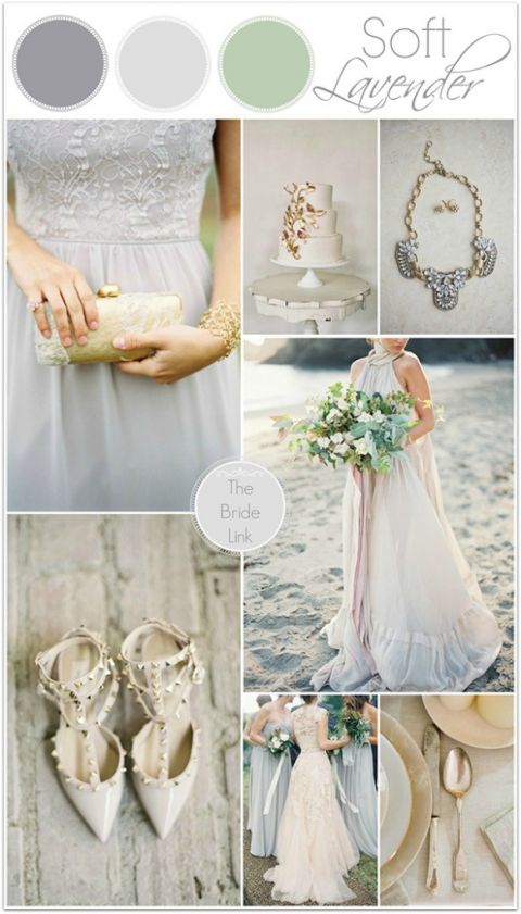 Lavender and Gold Wedding Inspiration from The Bride Link