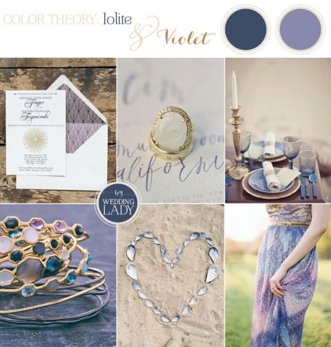 Color Theory - Iolite and Violet Chic Bohemian Wedding Inspiration