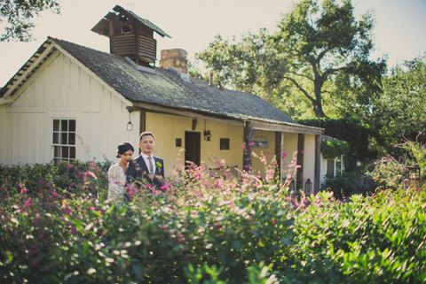 Cottage Garden Wedding Portraits at San Ysidro Ranch | Yes, Dear. Studio | Old World Spanish Inspired Wedding