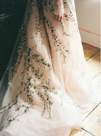 enchanted forest ball gown