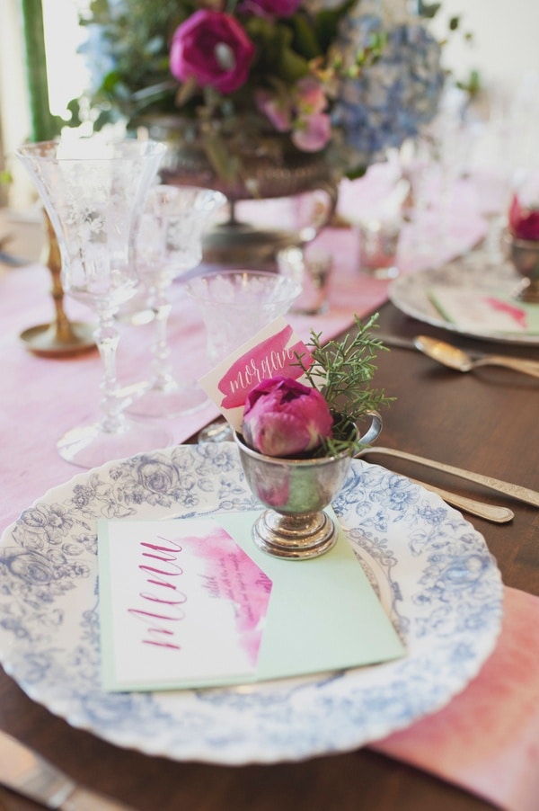 Dreamy Mountain Lodge Wedding in Fuchsia and Mint - Hey Wedding Lady