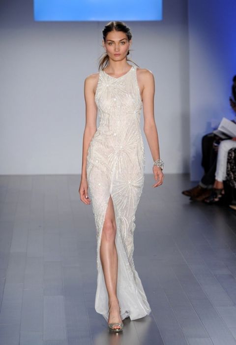 Sleek Stardust Wedding Dress | Lazaro | The Best of Bridal Fashion Fall 2015