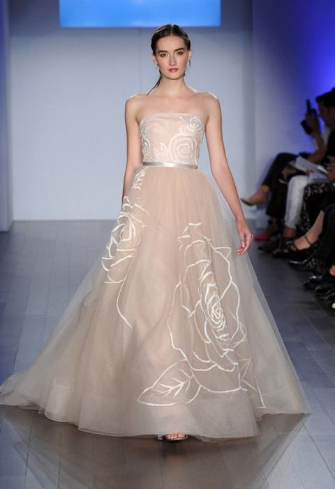 Blush Rose Embroidered Ball Gown | Jim Hjelm | The Best of Bridal Fashion Fall 2015