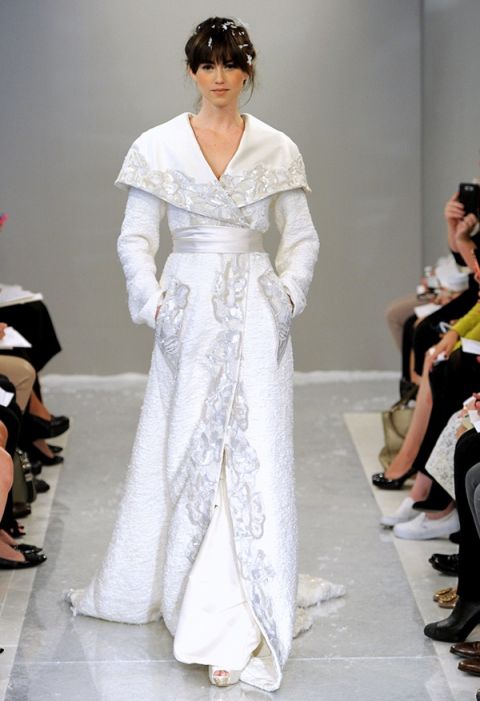 Embroidered Coat Dress | Theia | The Best of Bridal Fashion Fall 2015