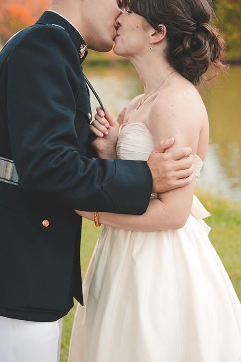 Romantic Fall Wedding Portraits | Bit of Ivory Photography | Traditional Autumn Wedding in Eggplant and Orange