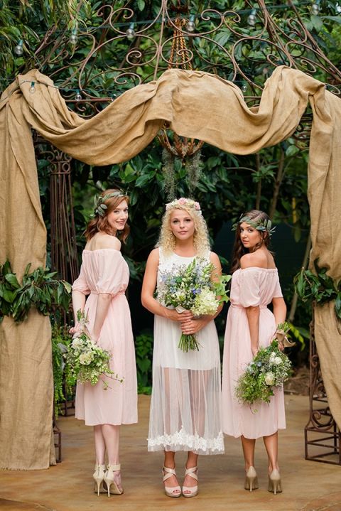 bohemian garden wedding