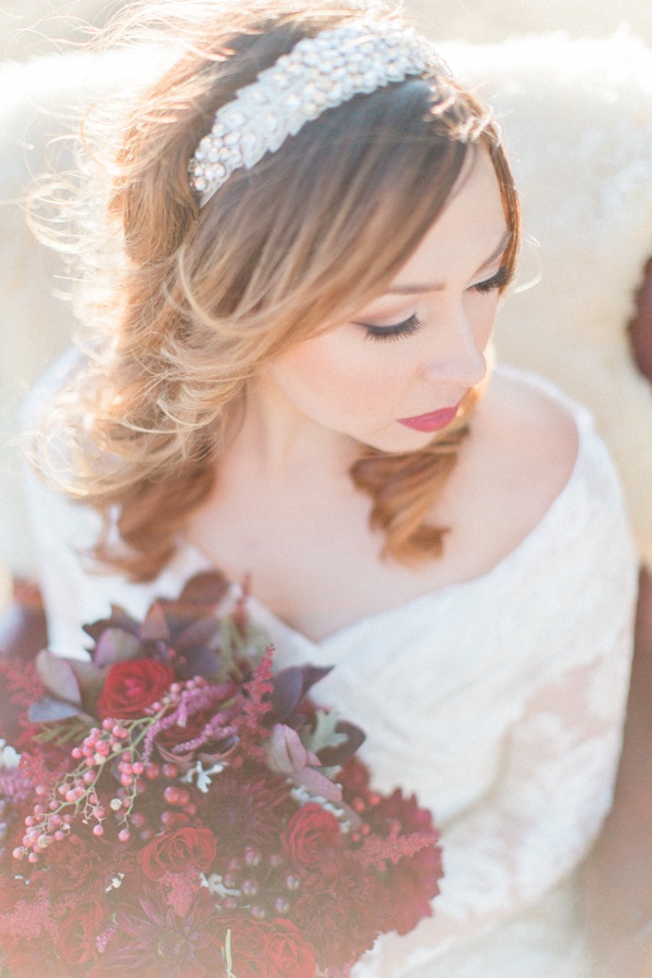 Red Velvet Luxe Winter Styling in Leather and Lace Hey Wedding Lady