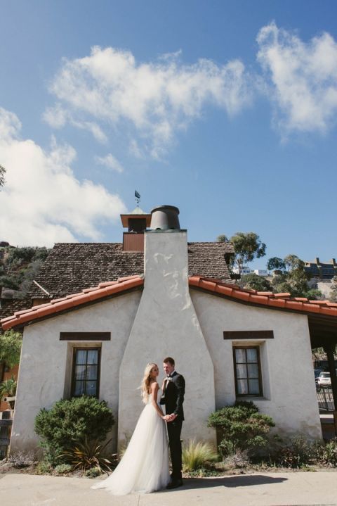 Wedding Portraits in Dana Point | Vitaly M Photography | Black Tie Coastal Wedding with Classic Beach Details