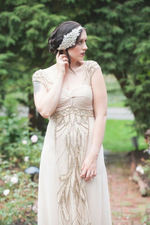 Champagne sequin wedding dress hotsell