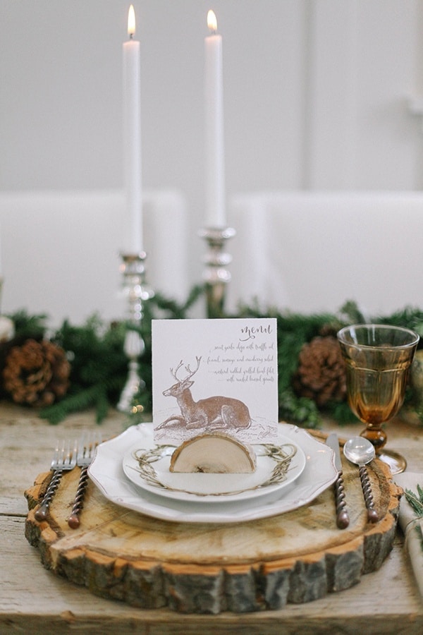 Enchanting Woodland Wedding Shoot with Rustic Winter Details - Hey ...