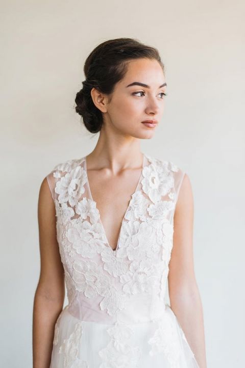 Romantic Lace Wedding Dress | Rustic White Photography |Winter Blush - Introducing the Petras Gown by Chaviano Couture!