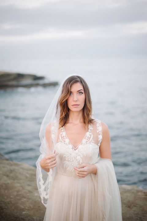 Sea Foam and Peach Coastal Wedding Inspiration - Hey Wedding Lady